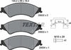 Textar Brake Pads Full Set Of 4 Front With Brake Caliper Screws With Accessories 2563201 thumbnail