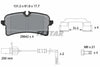 Textar Brake Pads Full Set Of 4 Rear With Brake Caliper Screws With Accessories 2564201 thumbnail