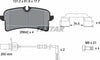 Textar Brake Pads Full Set Of 4 Rear With Brake Caliper Screws With Accessories 2564201 thumbnail
