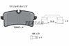 Textar Brake Pads Full Set Of 4 Rear With Brake Caliper Screws With Accessories 2564203 thumbnail