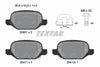 Textar Brake Pads Full Set Of 4 Rear With Brake Caliper Screws With Accessories 2565101 thumbnail