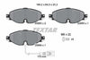 Textar Brake Pads Full Set Of 4 Front With Brake Caliper Screws 2568301 - OEM Quality Replacement thumbnail