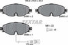 Textar Brake Pads Full Set Of 4 Front With Brake Caliper Screws 2568301 - OEM Quality Replacement thumbnail