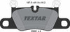 Textar Brake Pads Full Set Of 4 Rear With Counterweights 2569101 thumbnail