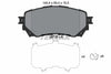 Textar Brake Pads Full Set Of 4 Front With Accessories 2572501 thumbnail