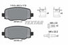 Textar Brake Pads Full Set Of 4 Rear With Brake Caliper Screws With Accessories 2573401 thumbnail