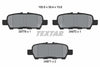 Textar Brake Pads Set Brake Pads Full Set Of 4 Rear 2577801 thumbnail