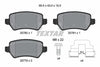 Textar Brake Pads Full Set Of 4 Rear With Bolts Screws With Accessories 2578001 thumbnail