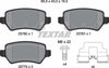 Textar Brake Pads Full Set Of 4 Rear With Bolts Screws With Accessories 2578001 thumbnail