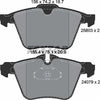 Textar Brake Pads Full Set Of 4 Front 2580301 thumbnail