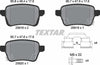 Textar Brake Pads Full Set Of 4 Rear With Brake Caliper Screws With Accessories 2581802 thumbnail