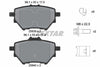 Textar Brake Pads Full Set Of 4 Rear With Brake Caliper Screws With Accessories 2583901 thumbnail