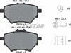 Textar Brake Pads Full Set Of 4 Rear With Brake Caliper Screws With Accessories 2583901 thumbnail