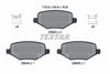 Textar Brake Pads Full Set Of 4 Rear With Accessories 2584301 thumbnail