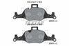 Textar Brake Pads Full Set Of 4 Front With Counterweights 2590001 thumbnail