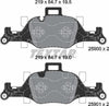 Textar Brake Pads Full Set Of 4 Front With Counterweights 2590001 thumbnail