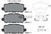 Textar Brake Pads Full Set Of 4 Rear With Brake Caliper Screws With Accessories 2594701 thumbnail