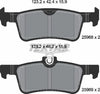 Textar Brake Pads Set Brake Pads Full Set Of 4 Rear 2596801 thumbnail