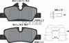 Textar Brake Pads Full Set Of 4 Rear With Brake Caliper Screws With Accessories 2598001 thumbnail