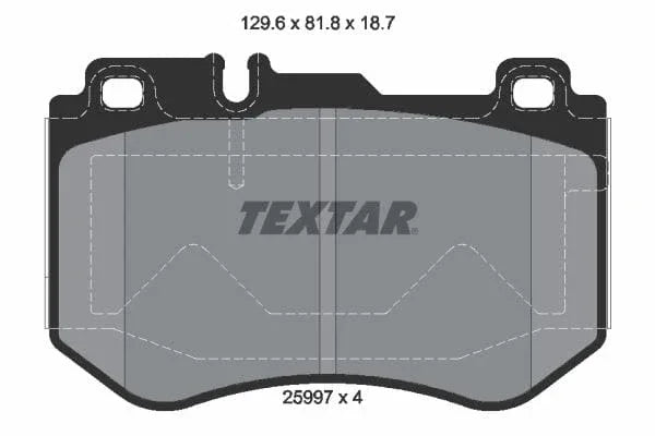 Textar Brake Pads Full Set Of 4 Front 2599701 - image 4