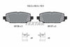Textar Brake Pads Full Set Of 4 Rear With Accessories 2613601 thumbnail
