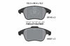 Textar Brake Pads Full Set Of 4 Front 2614501 thumbnail