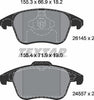 Textar Brake Pads Full Set Of 4 Front 2614501 thumbnail