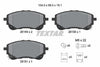 Textar Brake Pads Full Set Of 4 Front With Brake Caliper Screws With Accessories 2614901 thumbnail