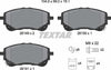 Textar Brake Pads Full Set Of 4 Front With Brake Caliper Screws With Accessories 2614901 thumbnail
