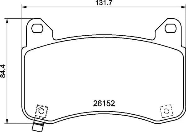 Textar Brake Pads Full Set Of 4 Front 2615201 - image 5