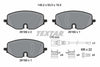 Textar Brake Pads Full Set Of 4 Front With Brake Caliper Screws With Accessories 2616901 thumbnail