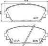 Textar Brake Pads Full Set Of 4 Front With Accessories 2617701 thumbnail