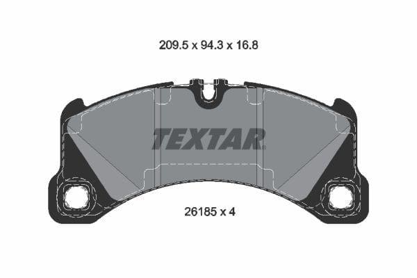 Textar Brake Pads Full Set Of 4 Front 2618501 - image 4