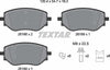 Textar Brake Pads Full Set Of 4 Front With Accessories 2618801 thumbnail