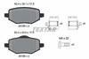 Textar Brake Pads Full Set Of 4 Rear With Brake Caliper Screws With Accessories 2619801 thumbnail
