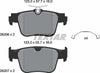 Textar Brake Pads Full Set Of 4 Rear With Accessories 2620601 thumbnail