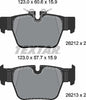 Textar Brake Pads Set Brake Pads Full Set Of 4 Rear 2621201 thumbnail