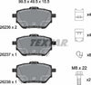 Textar Brake Pads Full Set Of 4 Rear With Bolts Screws With Accessories 2623601 thumbnail