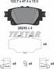 Textar Brake Pads Full Set Of 4 Rear With Accessories 2624501 thumbnail