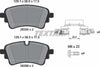 Textar Brake Pads Full Set Of 4 Rear With Brake Caliper Screws With Accessories 2626501 thumbnail
