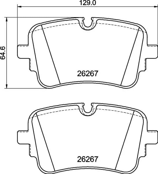 Textar Brake Pads Full Set Of 4 Rear With Brake Caliper Screws With Accessories 2626701 - image 5