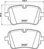 Textar Brake Pads Full Set Of 4 Rear With Brake Caliper Screws With Accessories 2626701 thumbnail