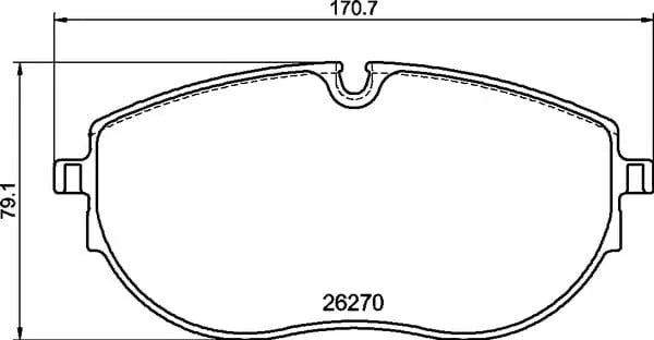Textar Brake Pads Full Set Of 4 Front With Brake Caliper Screws With Accessories 2627001 - image 5