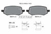 Textar Brake Pads Full Set Of 4 Rear With Brake Caliper Screws With Accessories 2627301 thumbnail
