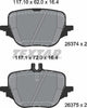 Textar Brake Pads Set Brake Pads Full Set Of 4 Rear 2637401 thumbnail