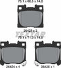 Textar Brake Pads Set Brake Pads Full Set Of 4 Rear 2642301 thumbnail