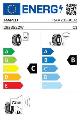 Rapid P609 285/35 R22 112W XL Tyre Summer EU Label C/B 73dB Set of 2 - image 3