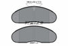Textar Brake Pads Full Set Of 4 Front 2907102 thumbnail