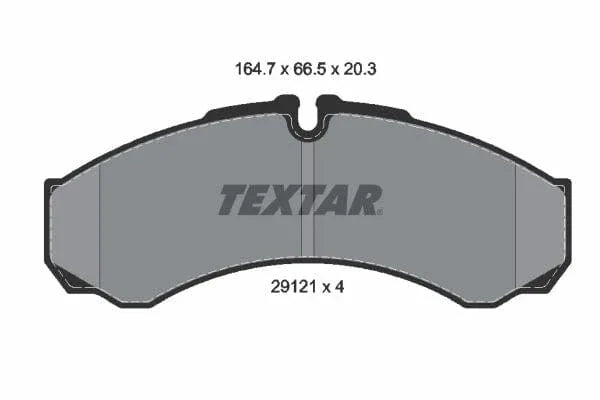 Textar Brake Pads Full Set Of 4 Front Rear 2912112 - image 4