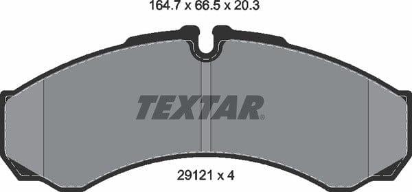 Textar Brake Pads Full Set Of 4 Front Rear 2912112 - image 6